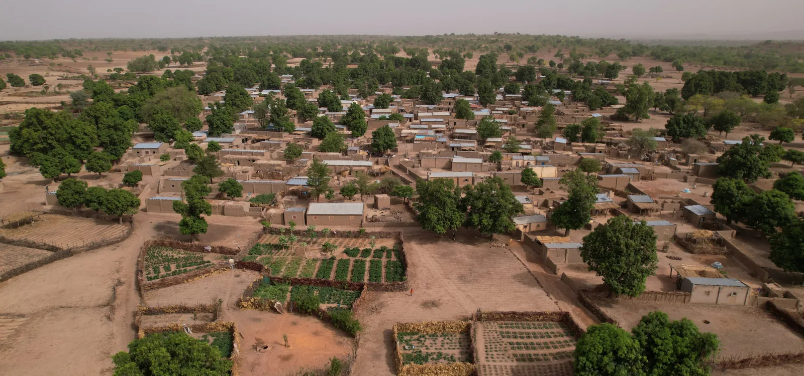 Aerial view of Bourakébougou